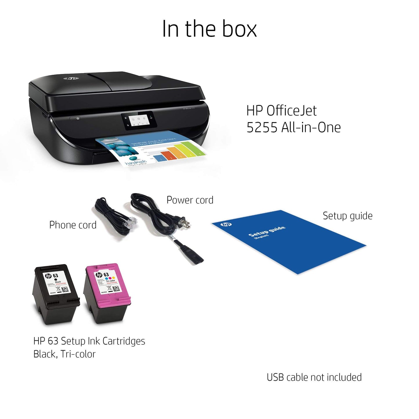 Hp Officejet 5255 Wireless All-in-one Printer, Instant Ink & Amazon Dash Replenishment Ready (m2u75a) (certified Refurbished), 2.16 Lb