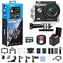 AKASO EK7000 4K30fps Action Camera with 64GB MicroSDXC U3 Memory Card Accessories Kit Bundle Ultra HD 131FT Waterproof Underwater Camera EIS WiFi