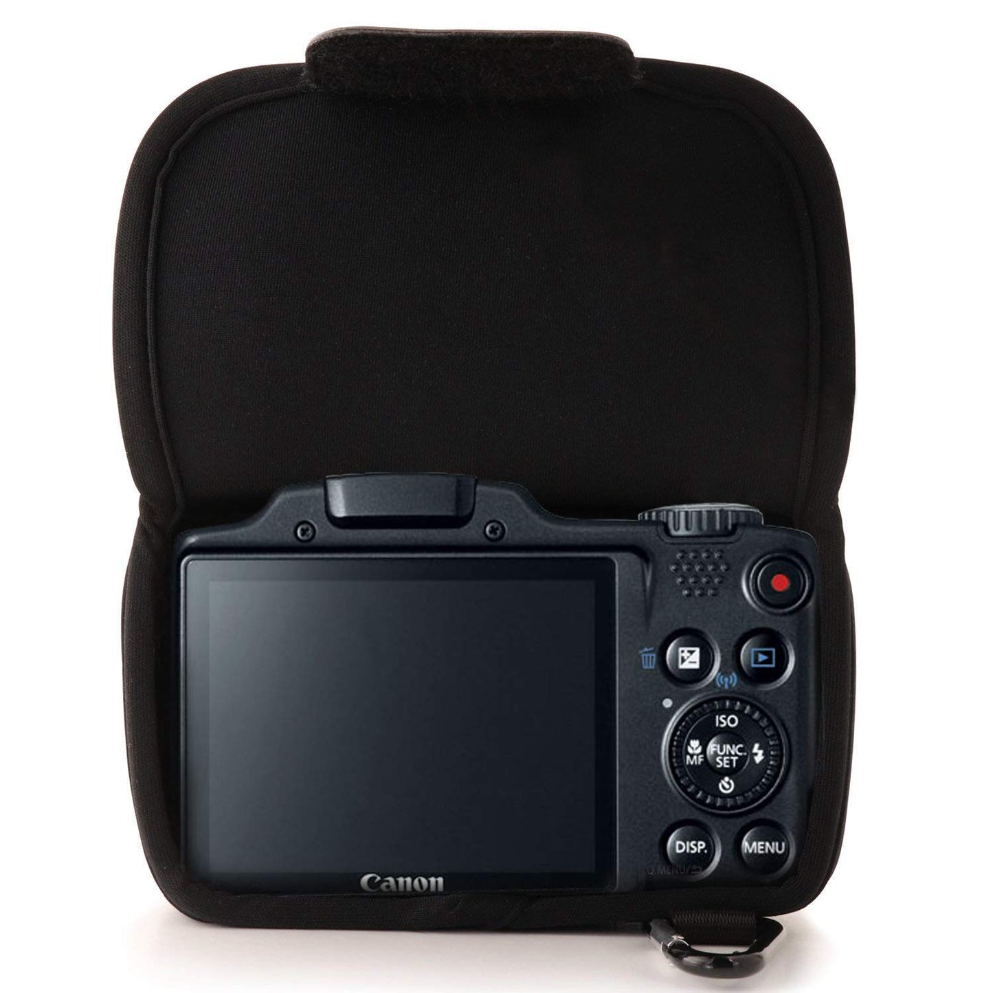 MegaGear ''Ultra Light'' Neoprene Camera Case Bag with Carabiner for Canon PowerShot SX510, SX420 IS, SX410 IS, SX400 (Black)