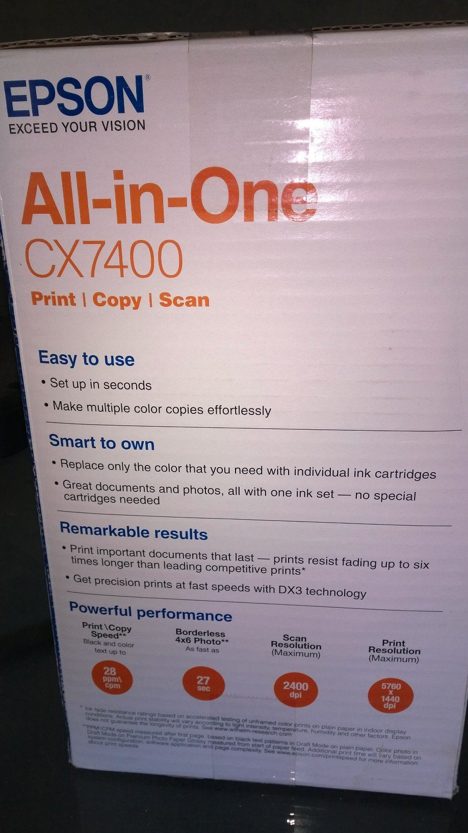 Epson Stylus CX7400 All-in-One Printer (C11C689201)