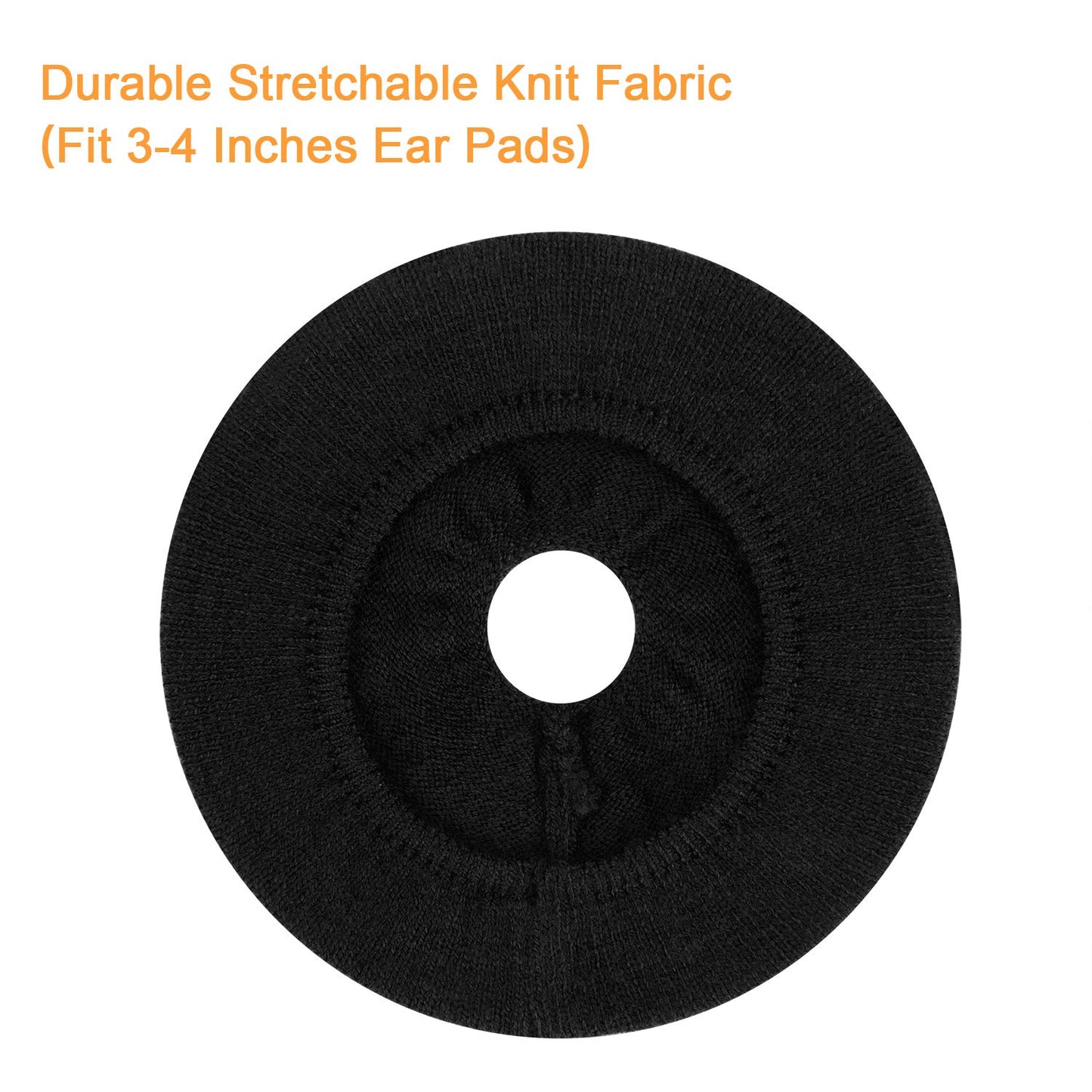 JARMOR Earpads Sweater Cover Protectors with Stretchable Knit Fabric for Beats Studio 3/2 Bose QC35 25 15 Headphones and Other Headsets with 3-4 Inch