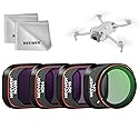 NEEWER ND CPL Filter Set Compatible with DJI Mini 4 Pro, 4 Pack Multicoated HD Optical Glass Screw On ND16 ND64 ND256 Circular Polarizing Neutral