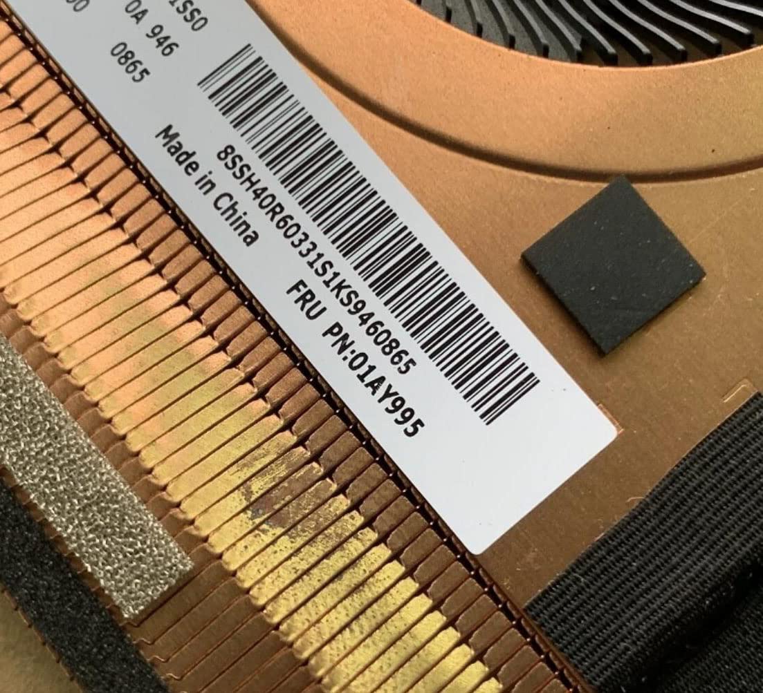 Fleshy Leaf CPU Cooling Fan Heatsink UMA Replacement for Lenovo ThinkPad T490S T495S T14S Series 5H40Z26567 01AY995 01AY994 (Integrated Graphics)