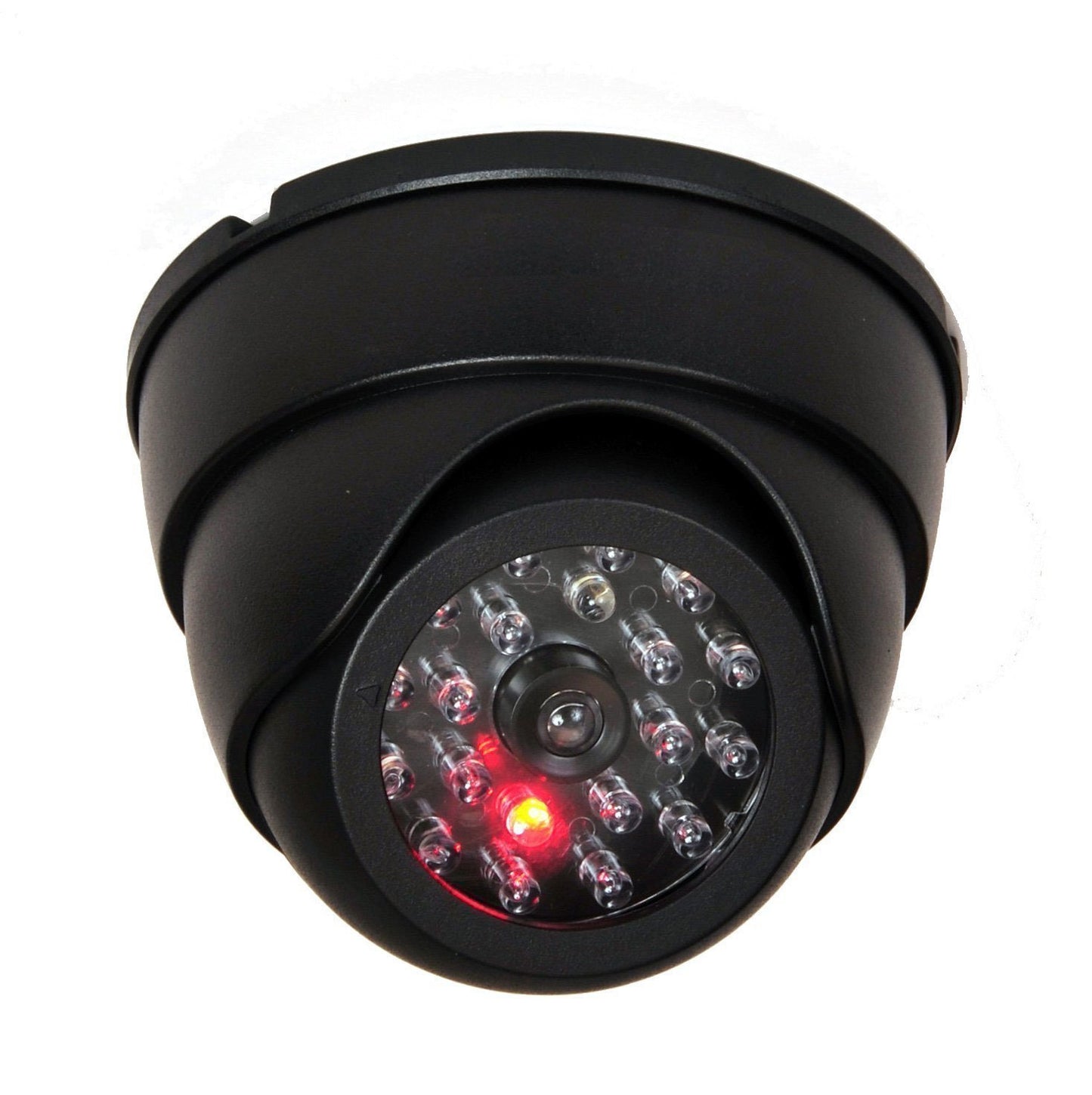 VideoSecu 4 Pack Dome Dummy Fake Infrared IR CCTV Surveillance Security Cameras Imitation Simulated Blinking LED with Security Warning Stickers C4B