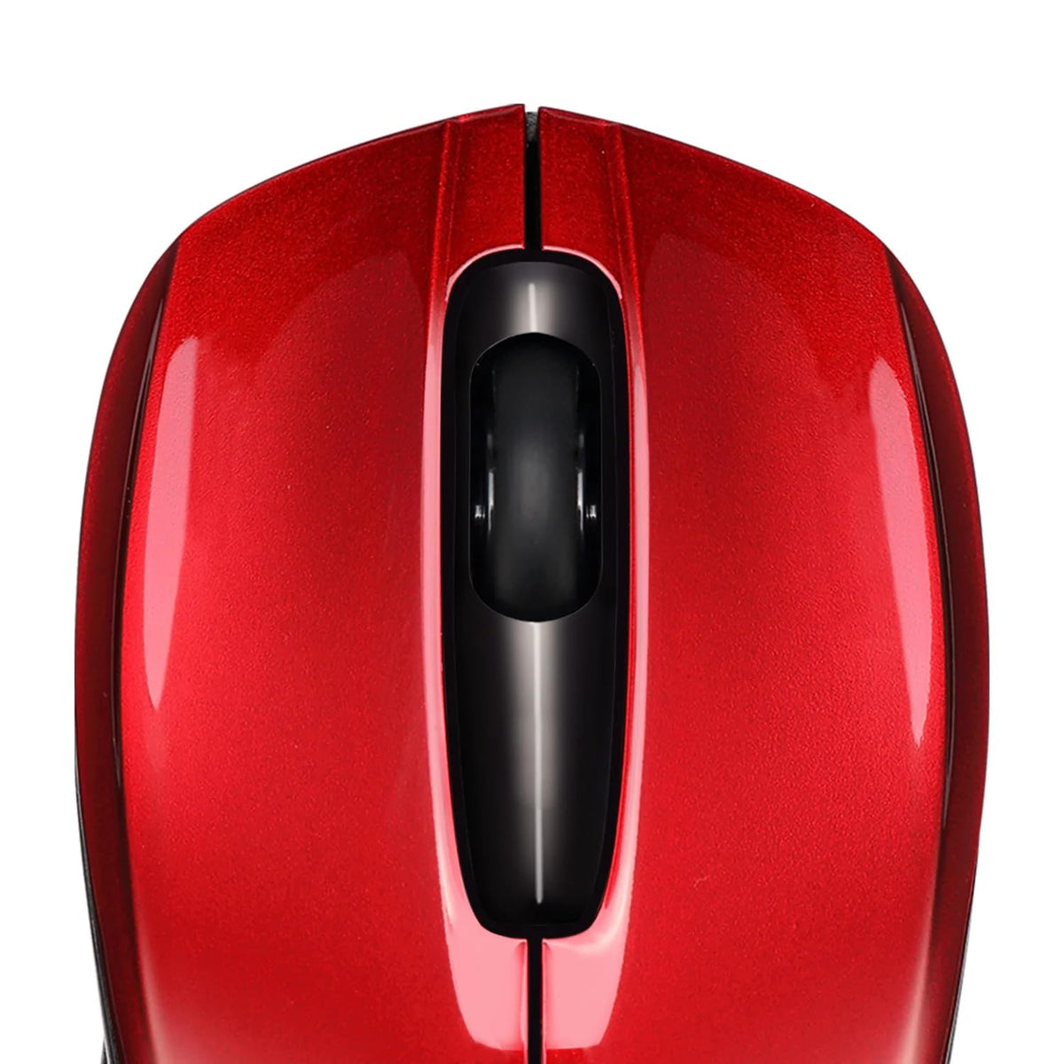 Adesso iMouse S50 Wireless Mini Mouse, 24GHz RF Technology, Red