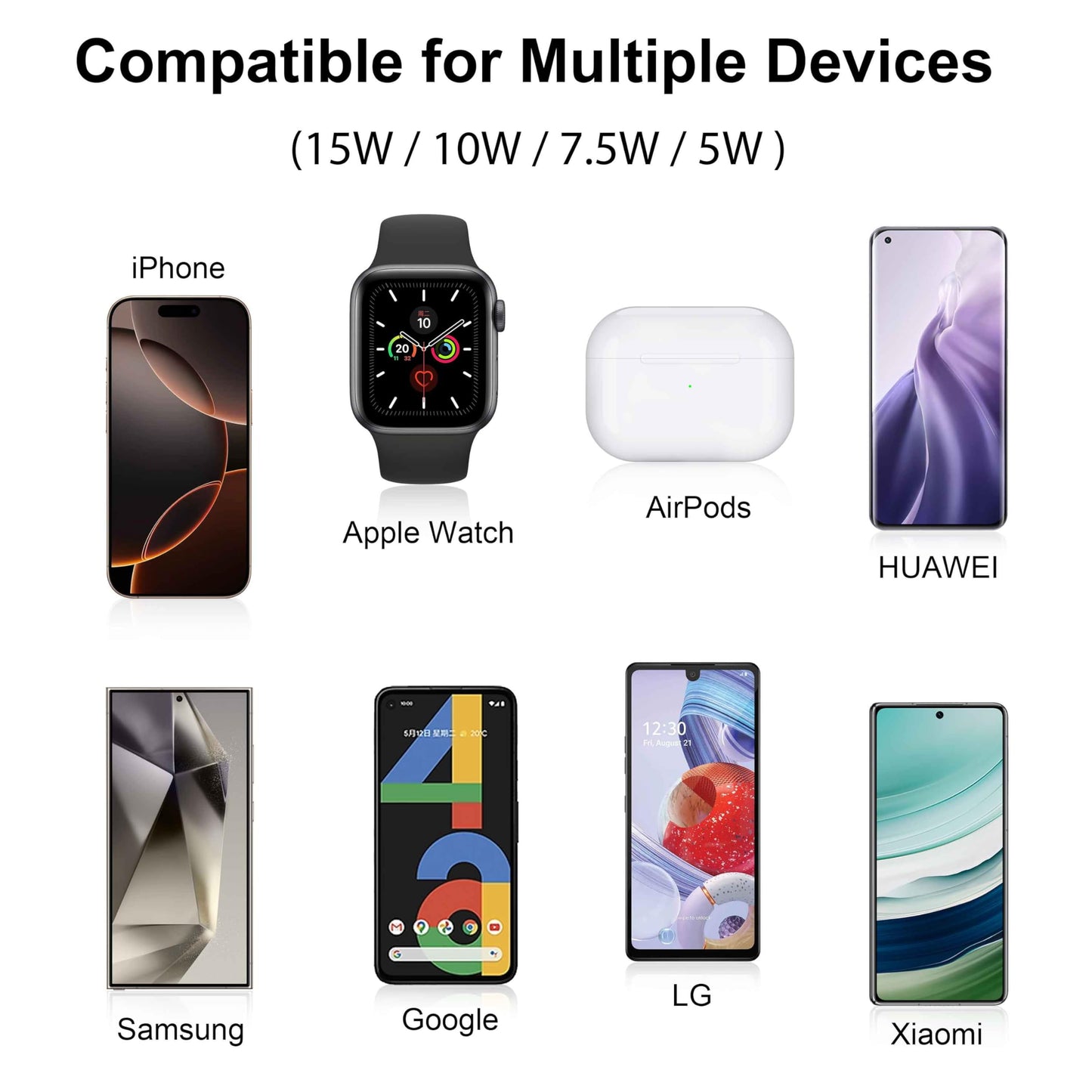 15W Wireless Charging Mouse Pad with Wrist Support, Fast Qi Wireless Charger Mouse Mat for iPhone 17/16/15/14/13/12/12 Pro/11/11Pro/XR/Xs/X, Samsung