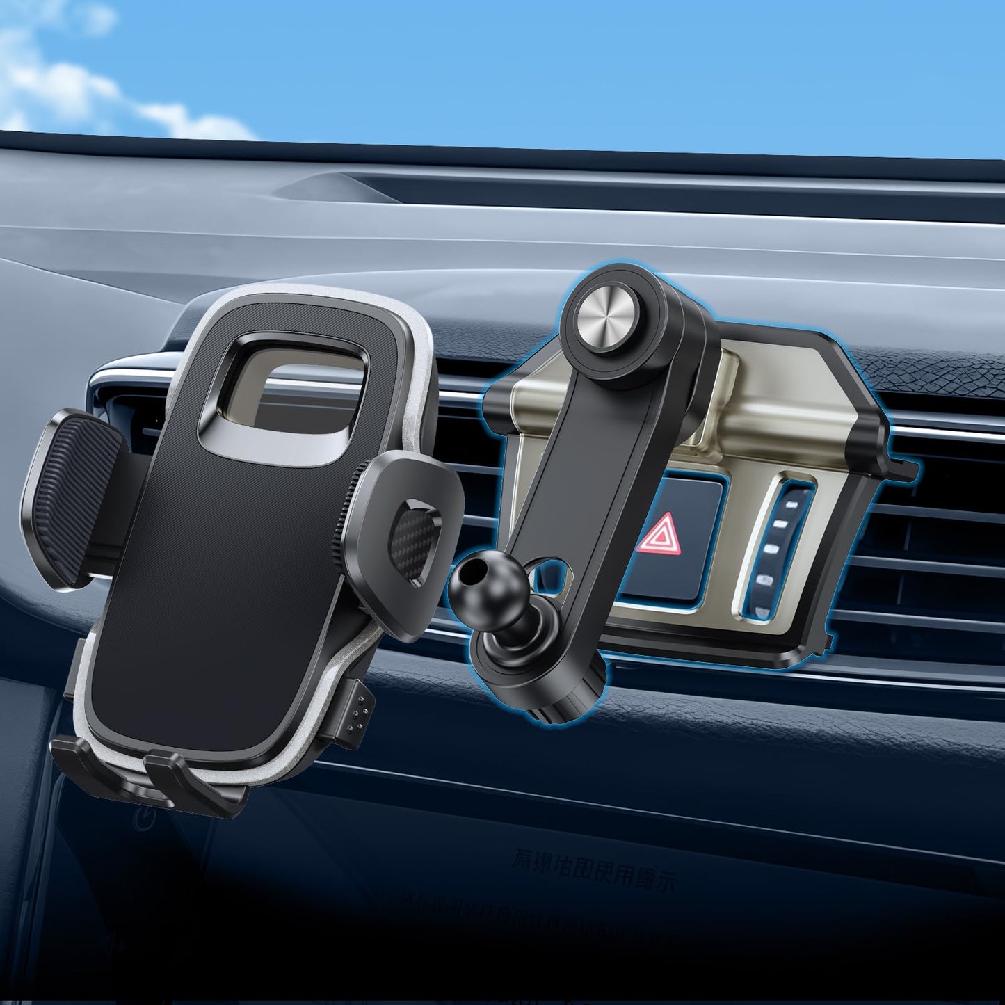ELOHEI Phone Mount for Nissan Rogue with Custom Base, Specifically Design Car Phone Holder for Nissan Rogue 2014-2020 Accessories, for 4.7-7 in Phones