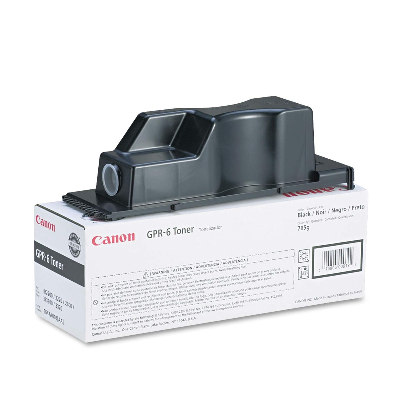 Canon 6647A003AA (GPR-6) Toner Cartridge, Black - in Retail Packaging