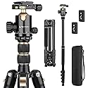 77" Aluminum Camera Tripods & Monopods, Victiv Compact Travel Tripod for Camera DSLR, Spotting Scope,Telescope, Binoculars, Porfessional Heavy Duty