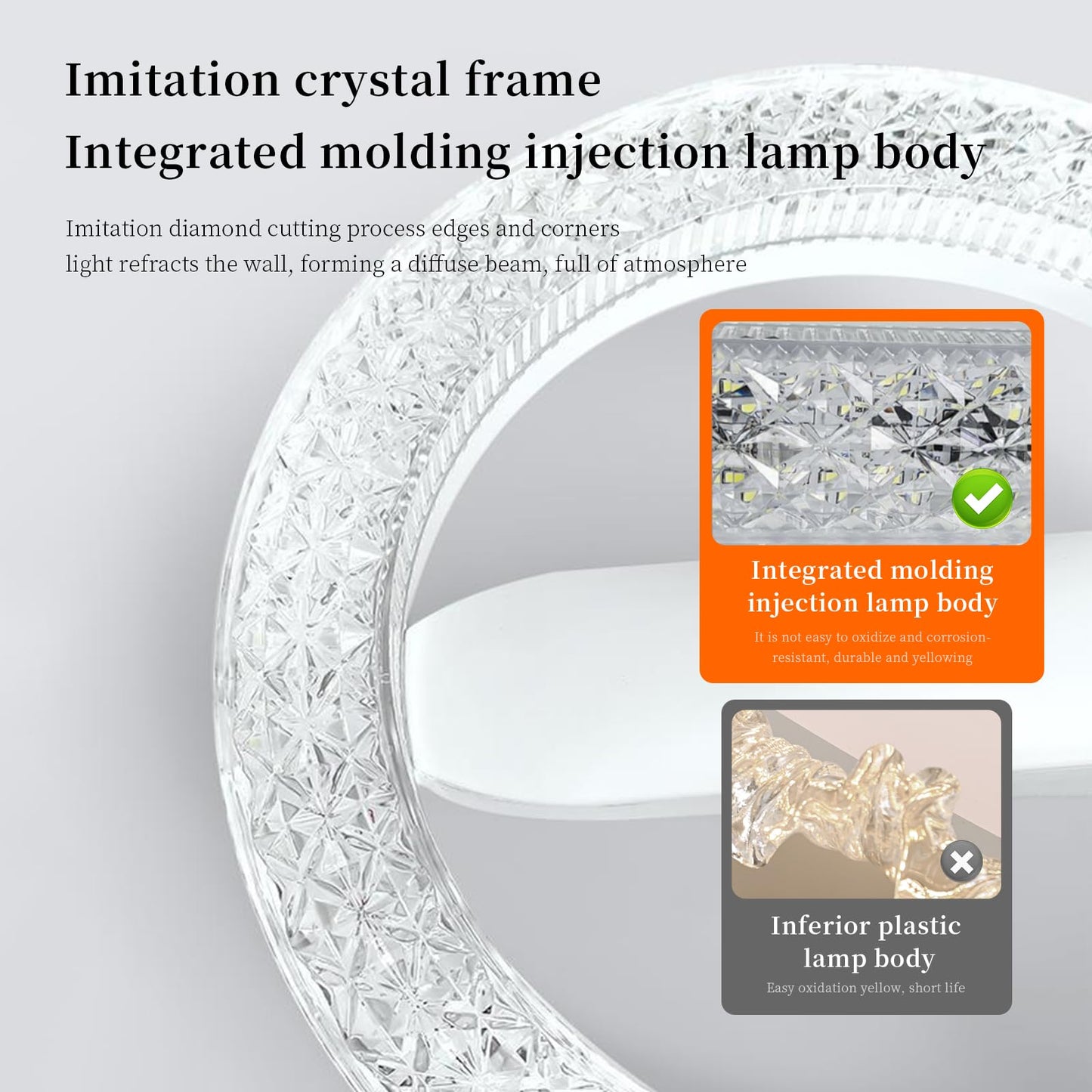 New Pattern imitation crystal pendant light , 200W Equivalent Exceed 2000LM E26 LED Bulb, 6000K Daylight 24 Watt High Lumen LED Bulb for Home