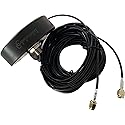 CompuPort 5G LTE MIMO Omni-Directional Puck Antenna with Dual-Diversity SMA Male connectors with 15? Cables for LTE/ 4G/5G Wireless modems Works