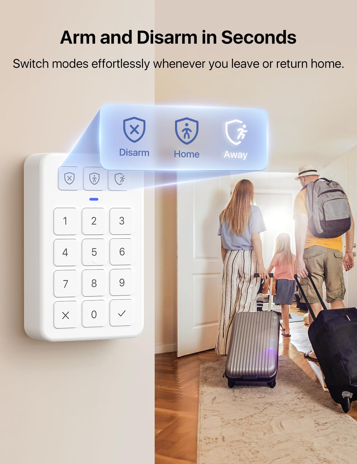 X-Sense Smart Motion Sensor, Security Kit AS05/AS08 Accessory with Replaceable Battery, Supports Corner and Wall Installation, Alexa Compatible