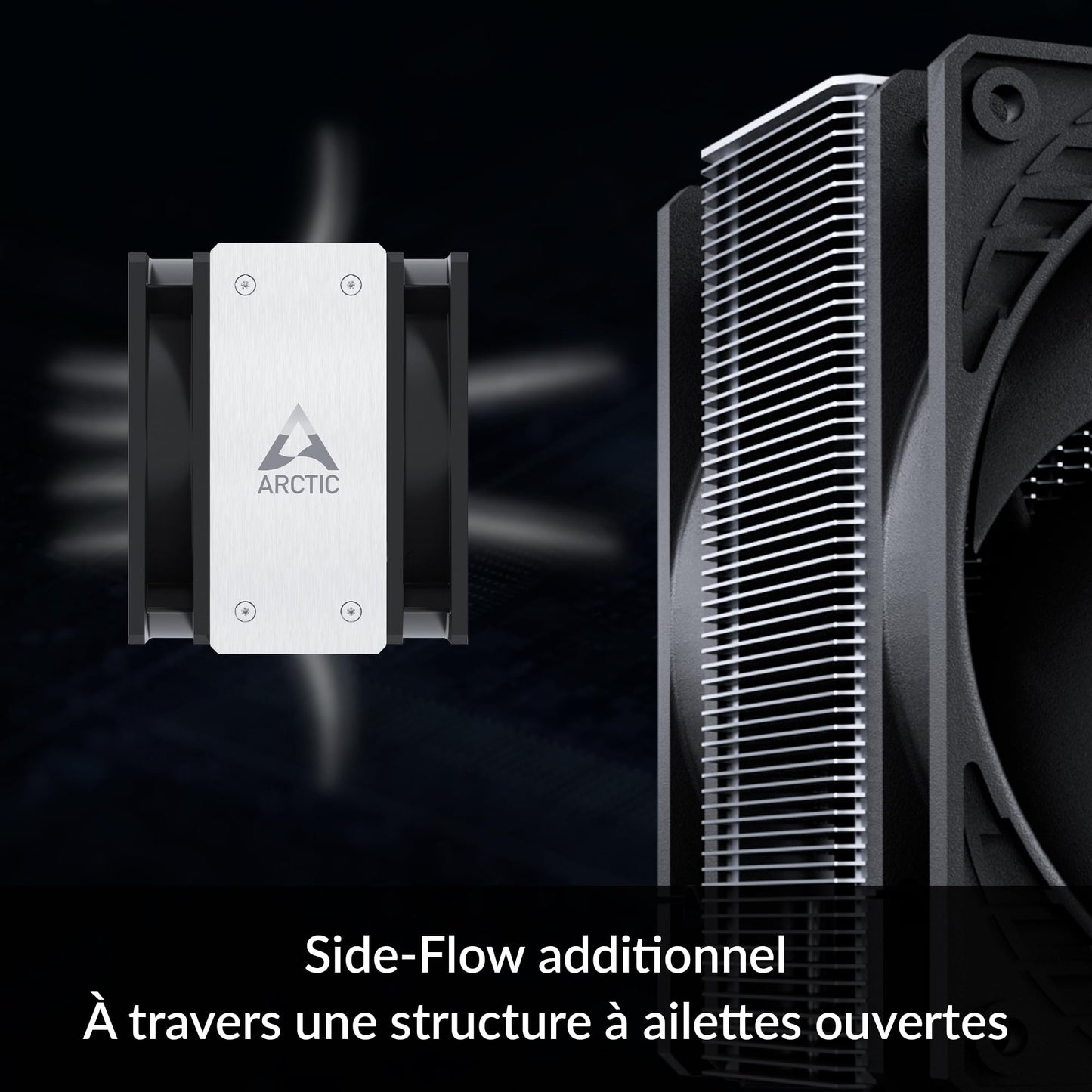 ARCTIC Freezer 36 CO - Single-Tower CPU Cooler with Push-Pull, Two Pressure-optimised 120 mm P Fans, Fluid Dynamic Bearing, 200-1800 RPM, 4 Heatpipes
