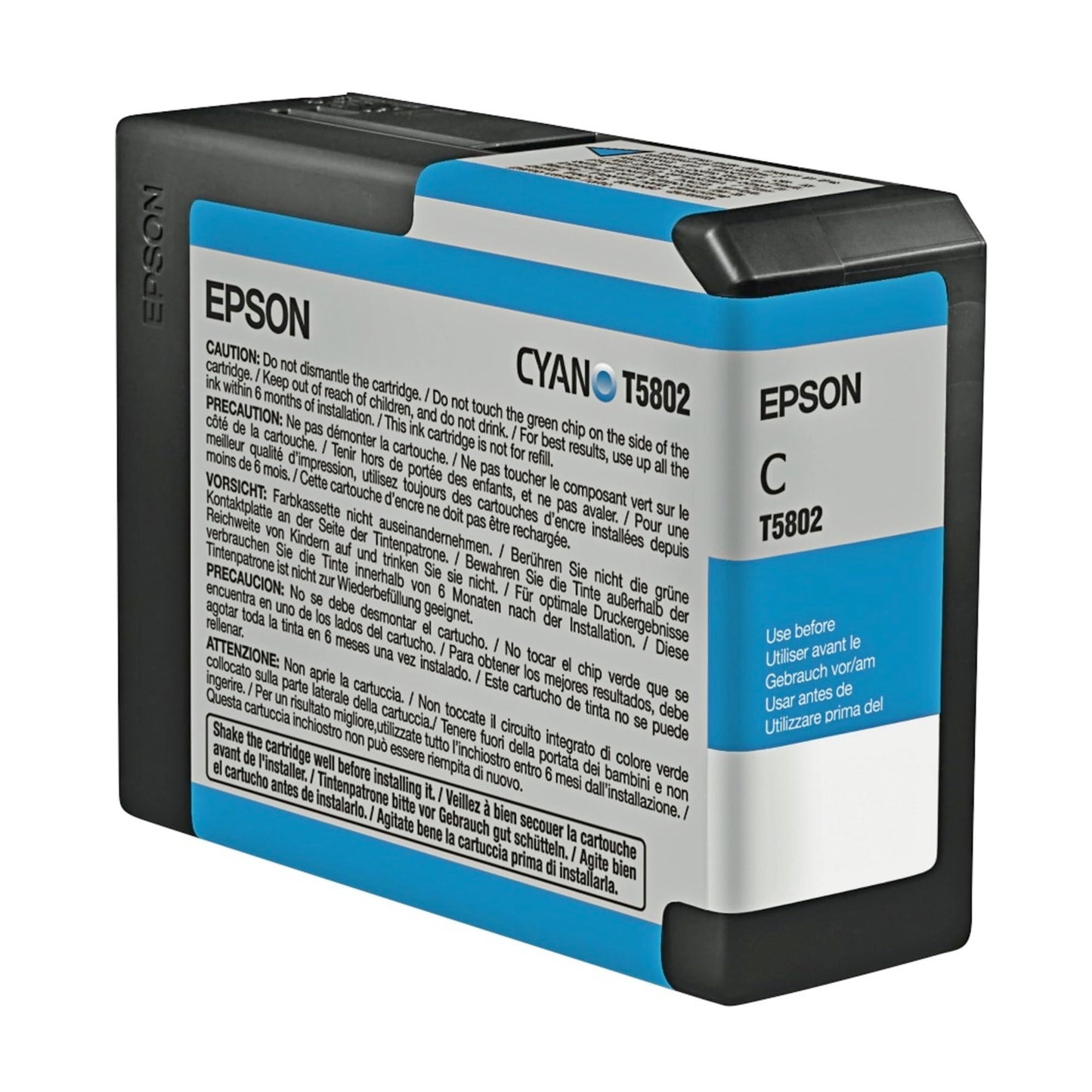 Epson T580200 UltraChrome K3 Cyan Ink Cartridge 80ml (T580200) Ink