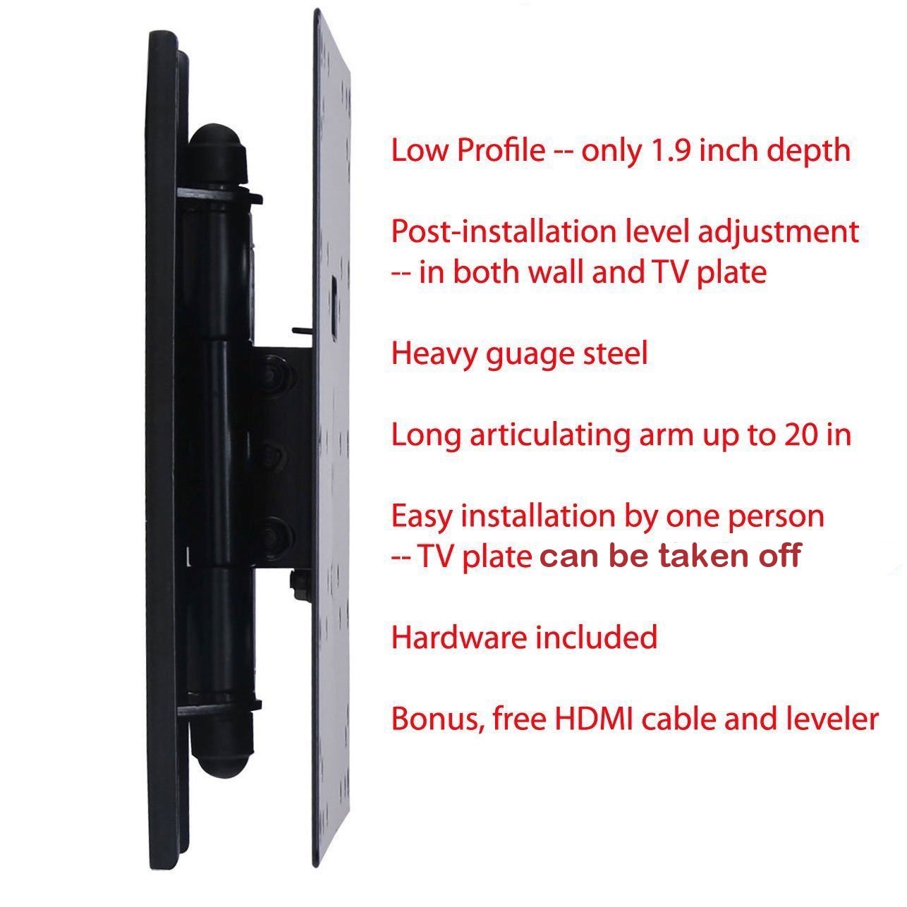 VideoSecu Swing Arm TV Wall Mount Bracket for 29" 32" 37" Vizio E291i-A1 VL320M VA320M VA320E VO320E E320VA E320VL E3D320VX E320-A0 M321i-A2 E320-B0E