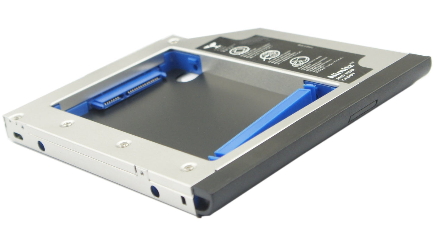Nimitz 2nd HDD SSD Hard Drive Caddy for Hp Elitebook 6930p 8440p/w 8530p/w 8540p/w 8730w 8740w with Faceplate/Bezel