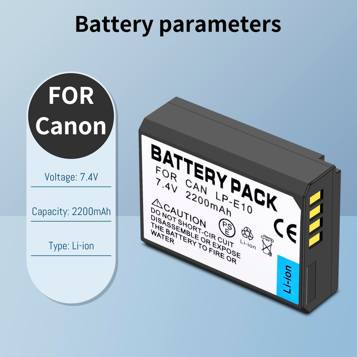 2-Pack LP-E10 Replacement Battery and LED USB Dual Charger Compatible with Canon EOS Rebel T7 T6 T5 T3 T100, EOS 2000D, 3000D, 4000D, 1200D 1100D