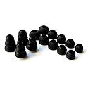 Black Replacement Set Comfort Eartips Earbuds Eargels Compatible with Monster iSport Immersion in-Ear Earphones