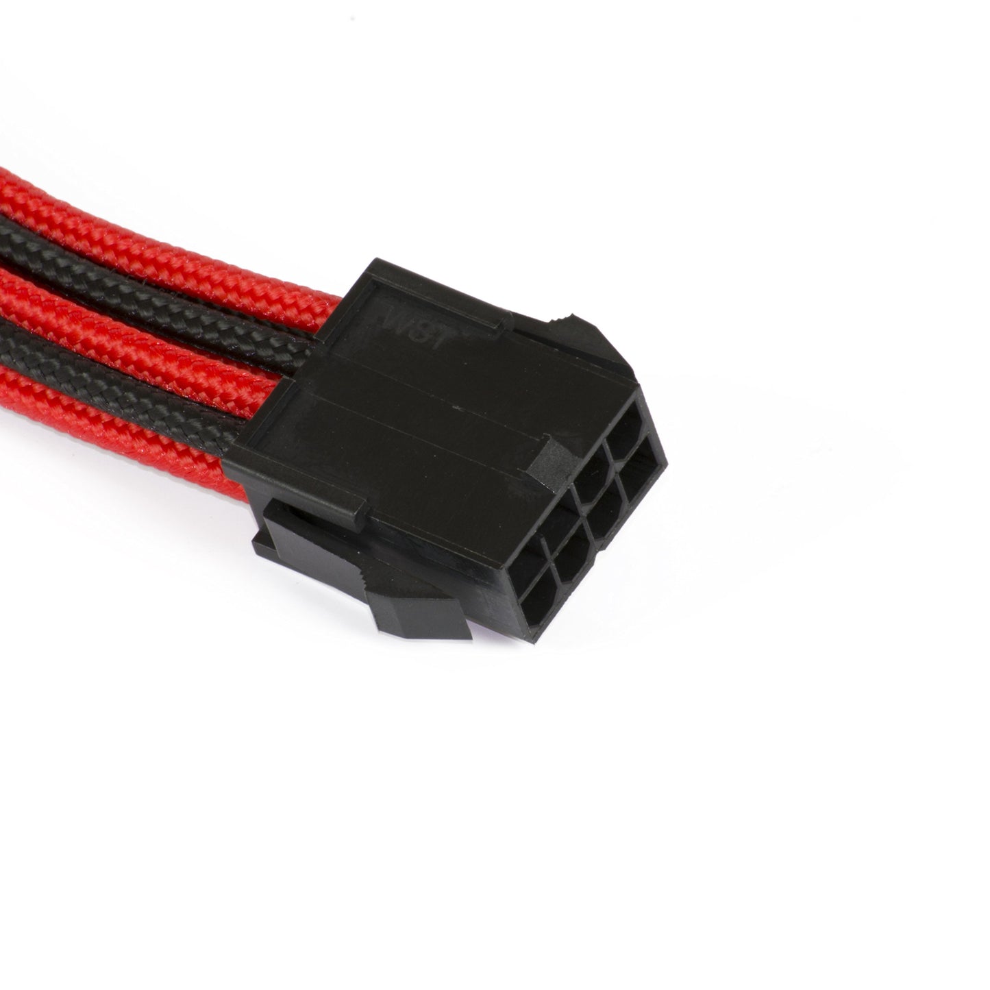 Phanteks 8 to 8 (6+2) Pin VGA Premium Sleeved Extension Cable 19.68" Length, Black/Red(PH-CB8V_BR)