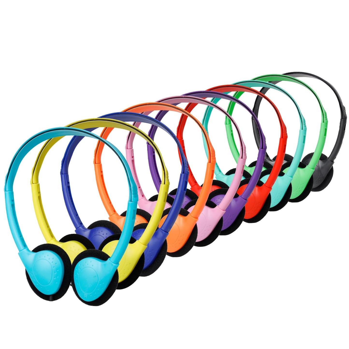 YFSFQS Classroom Kids Headphones Bulk 18 Pack for School Students Children Teen Boys Girls, Wholesale Bulk Headphones for Classroom Earphones 3.5mm…