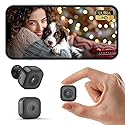 Hidden Camera,4K Mini Camera with AI Motion Detection, No Glow Auto Night Vision,Support Cloud & TF Storage,24/7 Nanny Cam Wireless Surveillance