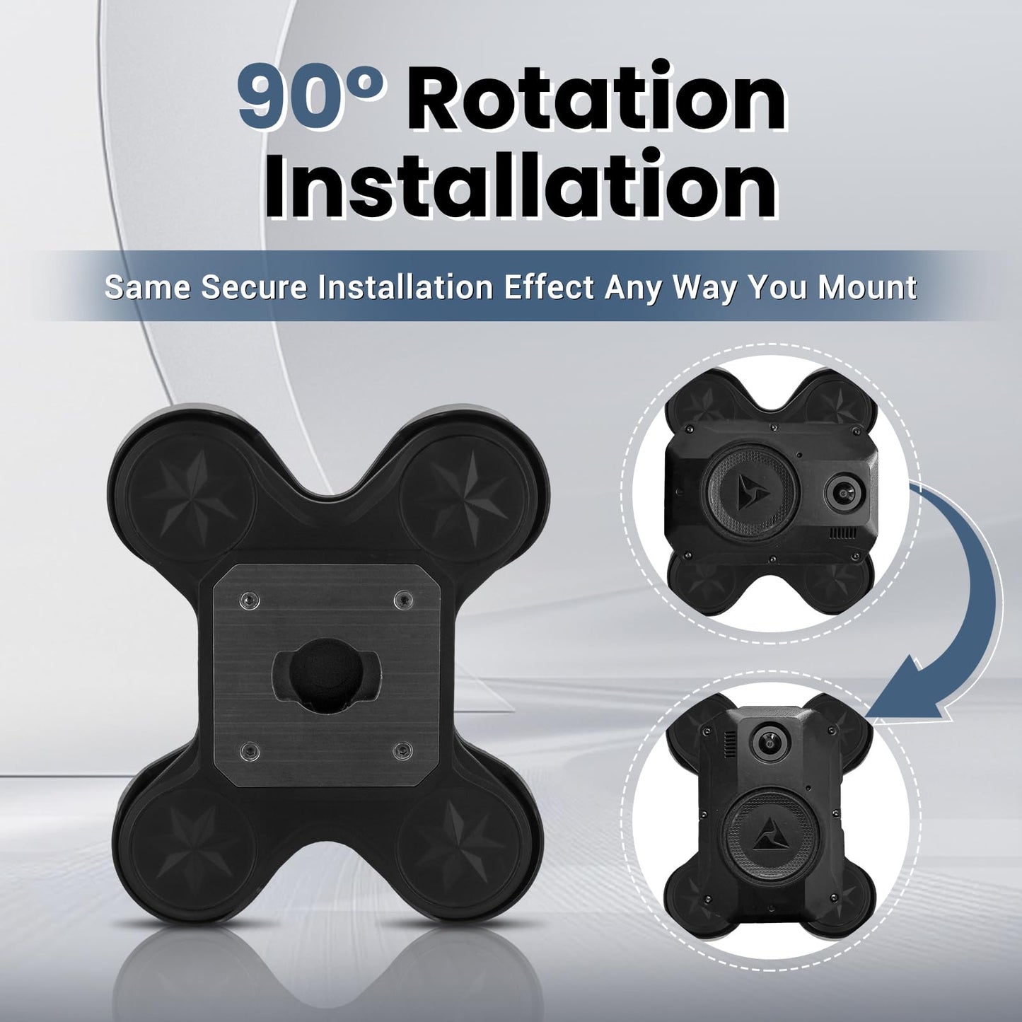 Camera Mount Magnet- Compatible with Axon Body Cameras 2/3/4, Lightweight ABS+Nylon Construction, Suitable for Uniforms?Double Magnetic Force Version?