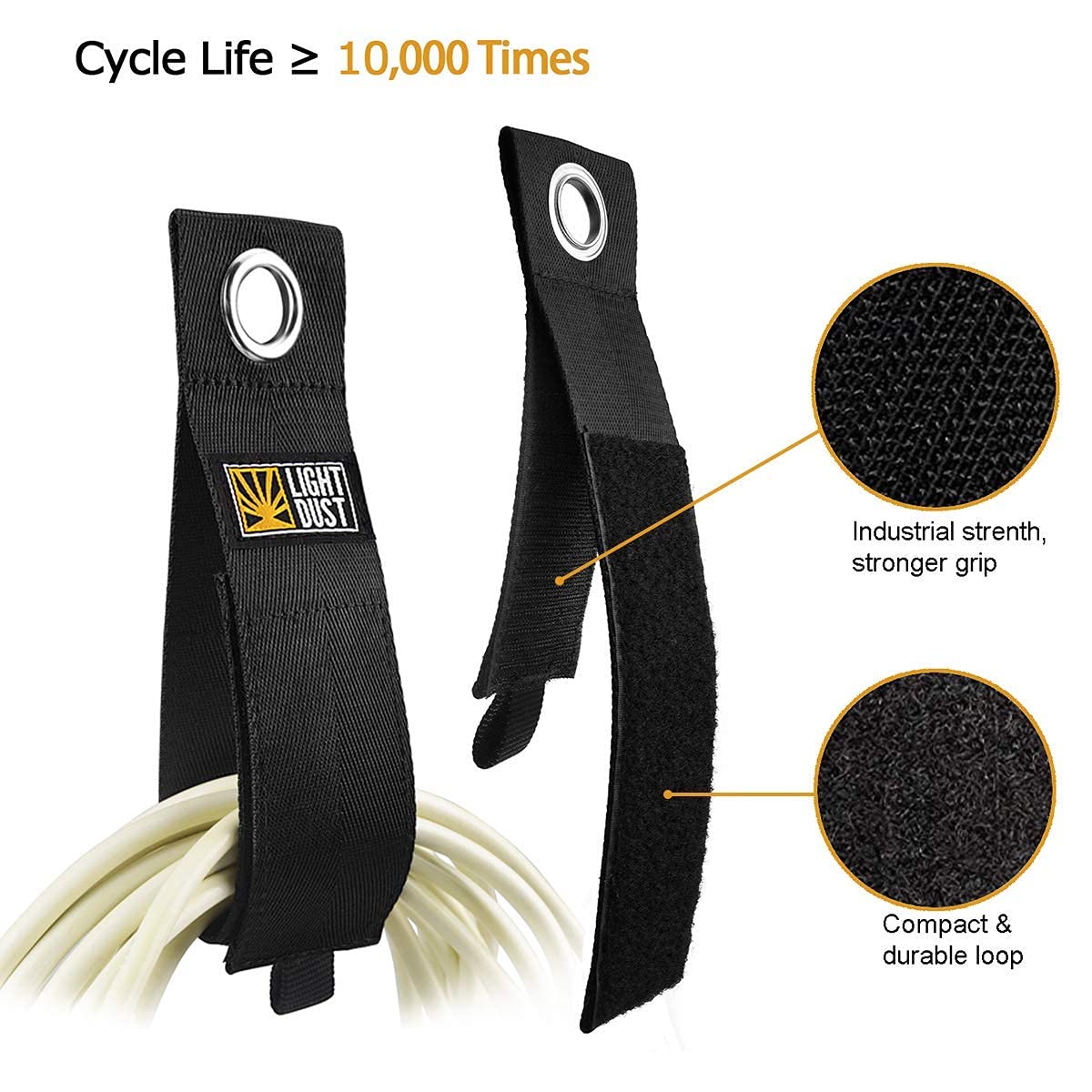 22PCS Heavy Duty Storage Straps Garage Hooks Tool Organizers and Fastening Straps Cord Wrap Keeper, Cable Straps for Cords, Hoses, Rope, RV, Boat