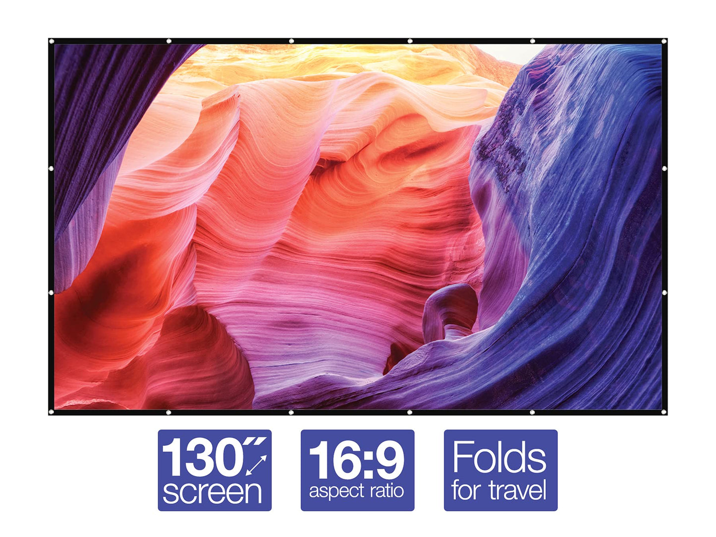 GPX 130" Indoor Soft Projection Screen (PJS130)