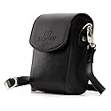 MegaGear Leather Camera Case Compatible with Nikon Coolpix A900, Ever Ready with Strap - Black