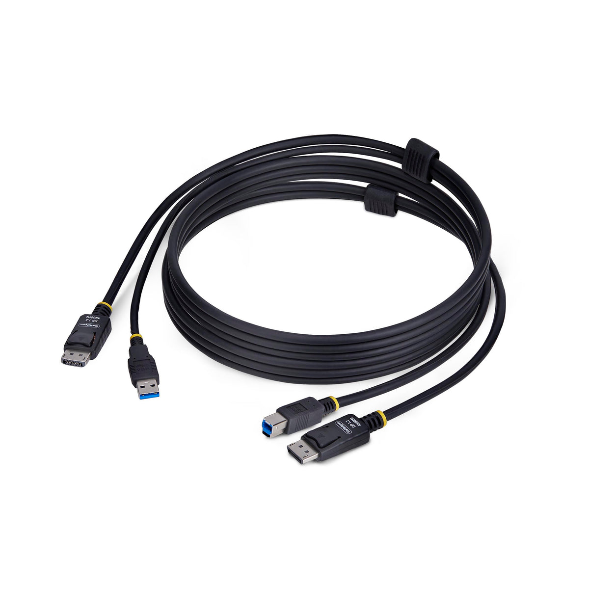 StarTech 6ft DisplayPort and USB 5Gbps KVM Cable, 4K 60Hz, HDR10