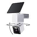 WYZE Solar Cam Pan (Flagship Model), Security Cameras Wireless Outdoor, 2K 360° Pan-Tilt Battery Powered 2.4GHz Wi-Fi Cameras for Home Security, AI