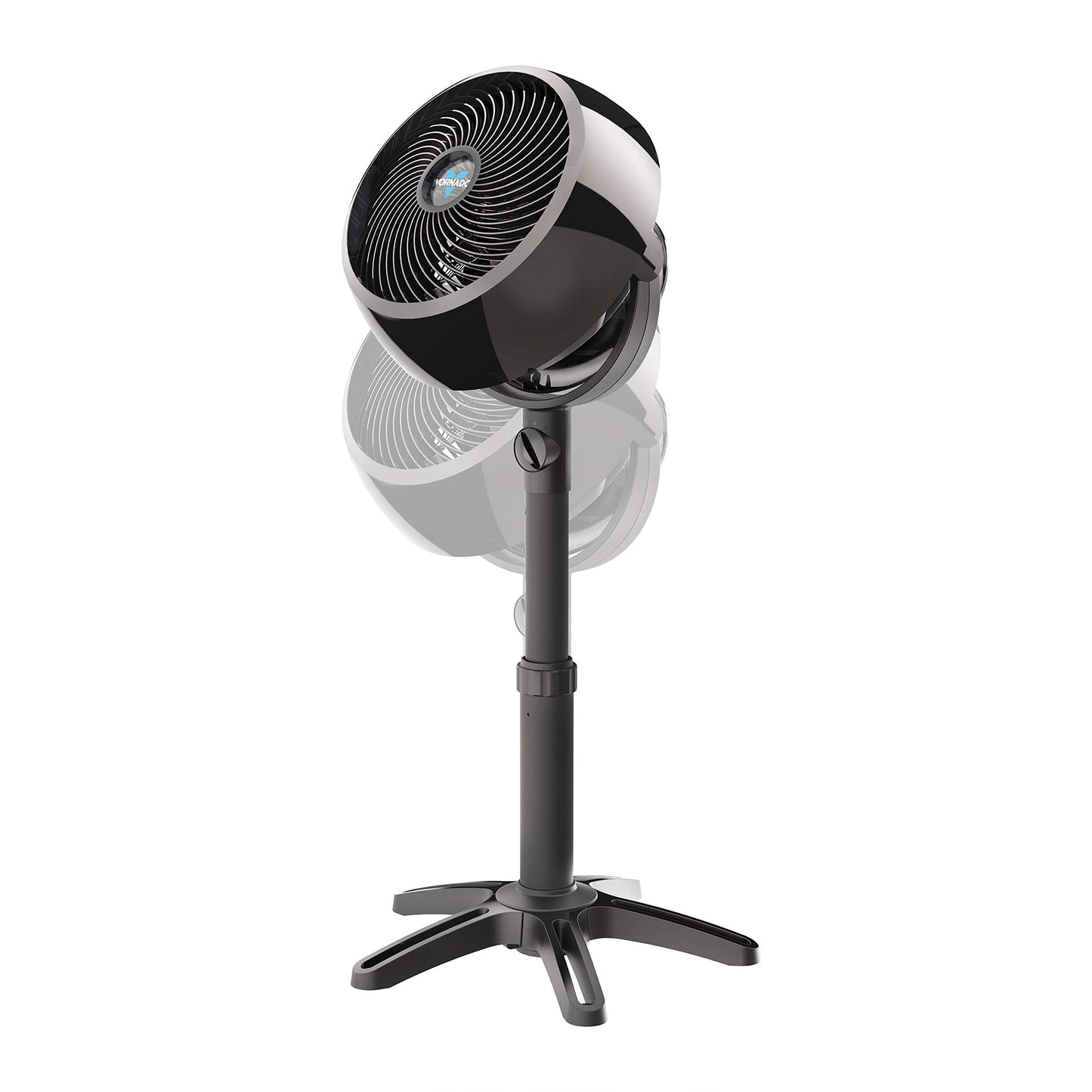 Vornado 7803 Large Pedestal Whole Room Air Circulator, Fan with Adjustable Height, 33-40 in, 3 Speed Settings, Removable Grill for Cleaning, Black