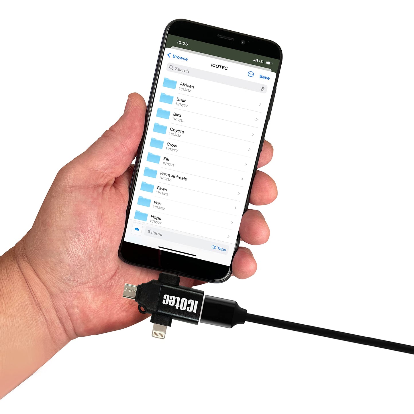 Icotec OTG Multi-Function Adapter - USB/USB-C/Lightning/Micro USB Adapter