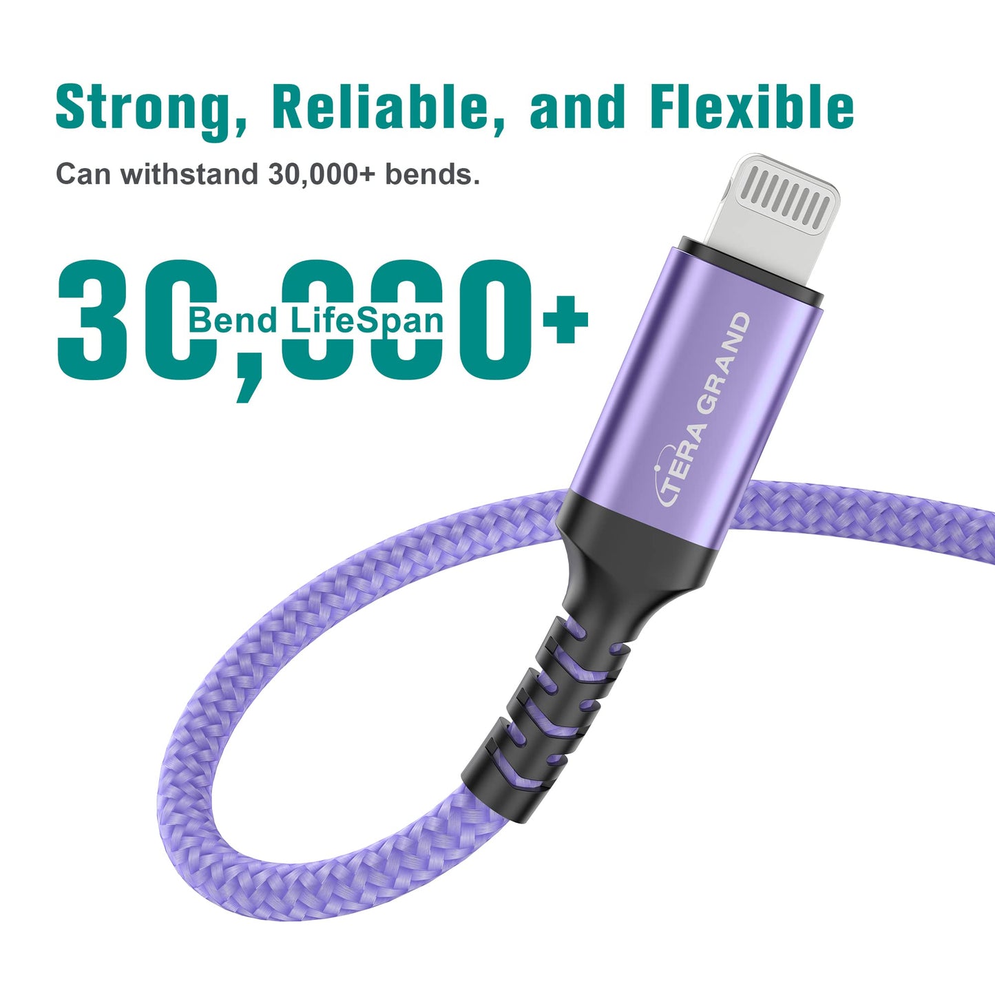 Apple C94 MFi Certified USB-C to Lightning Braided Cable for iPhone 14/13/12/11 Pro Pro Max Plus Mini, SE XS Max XR X, 8/7/6 Plus, iPad, AirPods, 6…