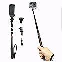 Vidpro MP20 Action Pole Lightweight 36inch Extendable Aluminum Monopod Collapses down to 10 inches Includes Integrated Mount for GoPro Phone Clamp