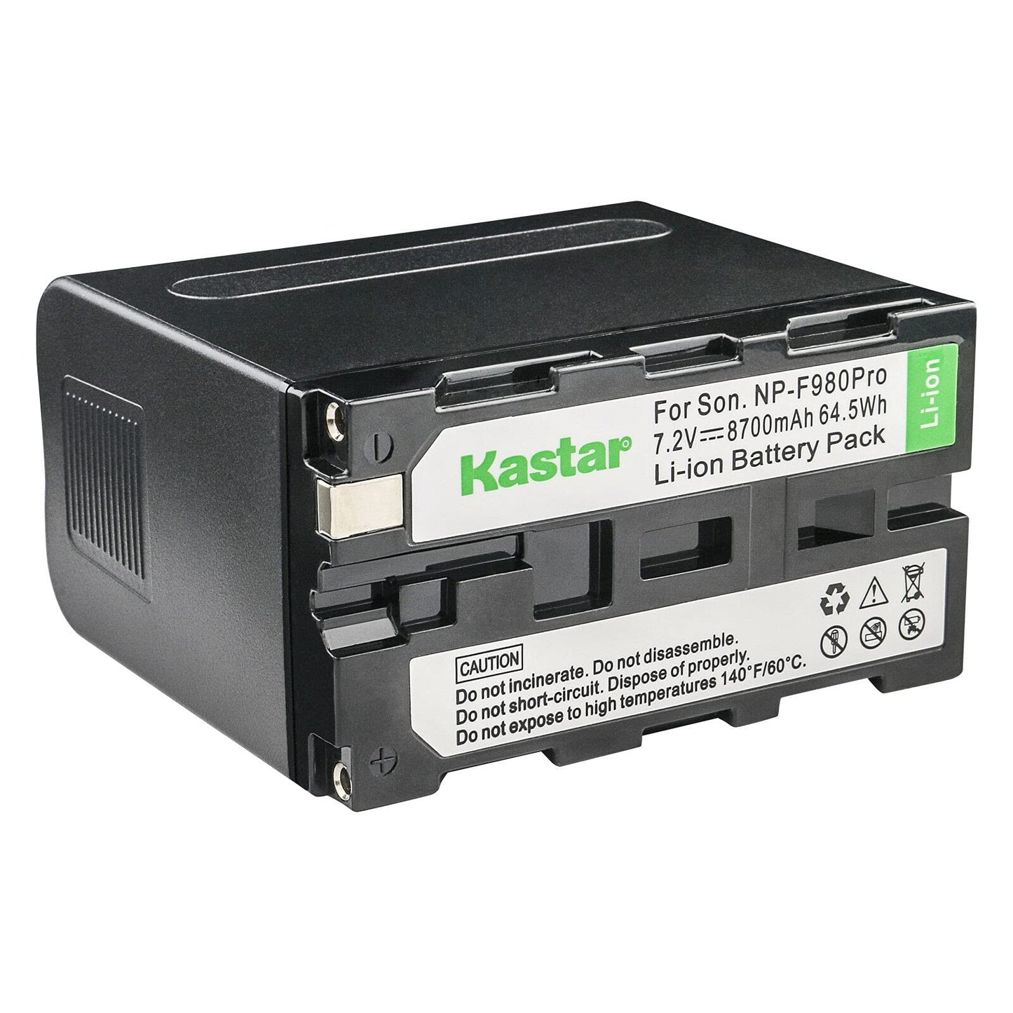 Kastar 3 Pack Battery and LCD Dual Fast Charger for Sony NP-F980 Pro NP-F970 LED Video Light CN-126 CN-160 CN-216 CN-304 VL600 YN300 and Other LED