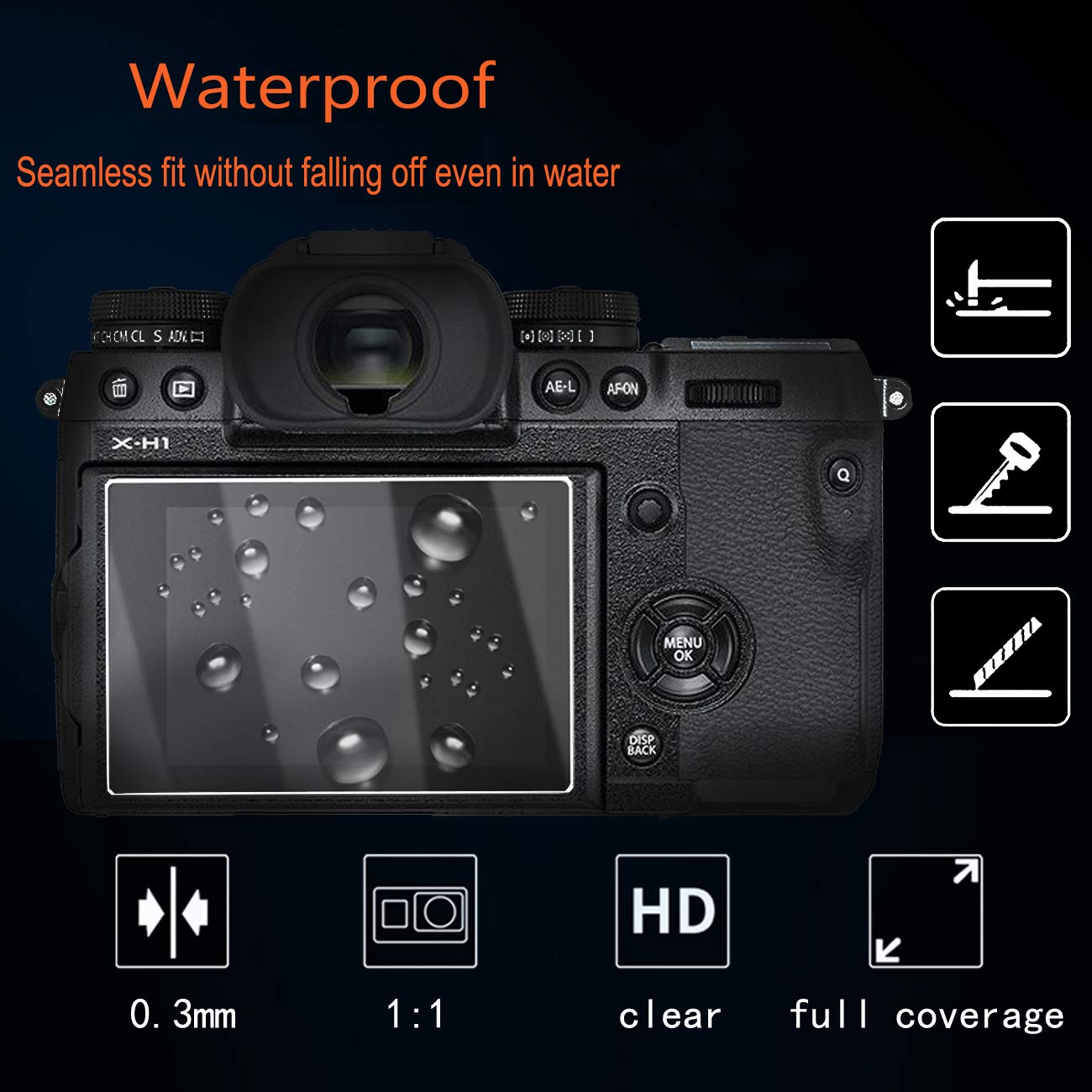 debous Screen Protector Compatible for Canon Eos 850d Rebel T8i Digital Camera,Anti-Scratch Tempered Glass Clera Hard Protective Film Cover