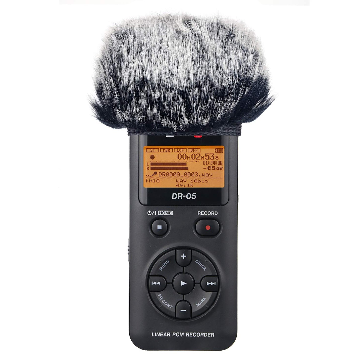 Outdoor Microphone Windscreen for DR 05X DR 05 Mic Recorders,Furry Tascam Windscreen Cover by SUNMON