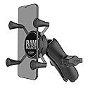 RAM MOUNTS X-Grip Small Phone Holder Mount with Medium Composite Double Socket Arm Compatible with RAM B Size 1" Ball Components RAP-HOL-UN7B-201U