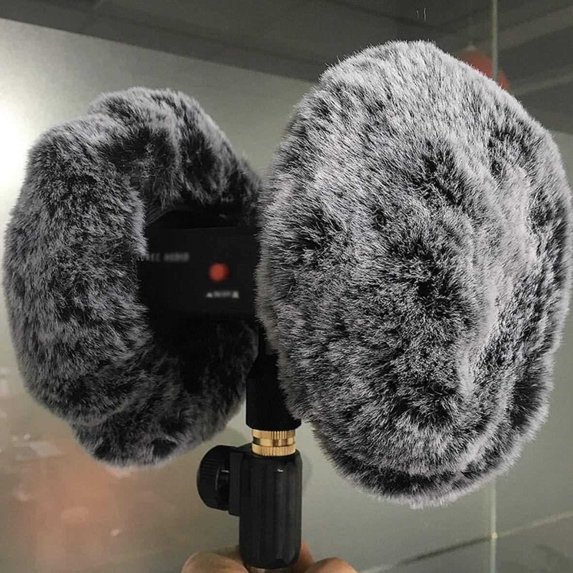 Microphone Windscreen for 3DIO HeadRec Recorders Muff cover, 3DIO Free Space Binaural Mic Outdoor Fur for ASMR Windscreen Dead Cat Furry Windshield