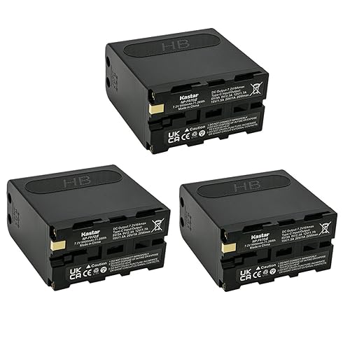 Kastar 3-Pack NP-F970S Battery Replacement for Sony HXR-MC1500 HXR-MC2000 HXR-MC2500 HXR-NX100 HXR-NX3 HXR-NX5 HXR-NX5C HXR-NX5R MPK-DVF4, MVC-CD1000