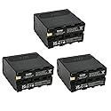 Kastar 3-Pack NP-F970S Battery Replacement for Sony HXR-MC1500 HXR-MC2000 HXR-MC2500 HXR-NX100 HXR-NX3 HXR-NX5 HXR-NX5C HXR-NX5R MPK-DVF4, MVC-CD1000