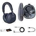 Sony WH-1000XM6 Wireless Noise Canceling Headphones (Blue) Foldable Over-Ear Bluetooth Headset | Hi-Res Audio, 30-Hour Battery, LDAC, Multipoint…