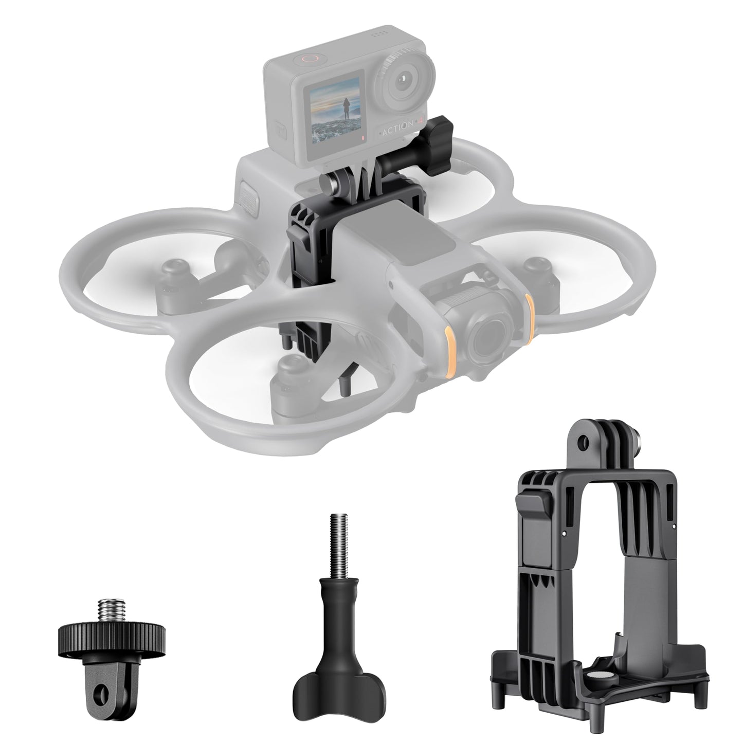 STARTRC PHOTO Avata 2 Camera Mount Extension Carry Mount with 1/4 Screw Adapter for DJI Avata 2 Accessories,Suitable for Action5 pro,for Gopro,Drone