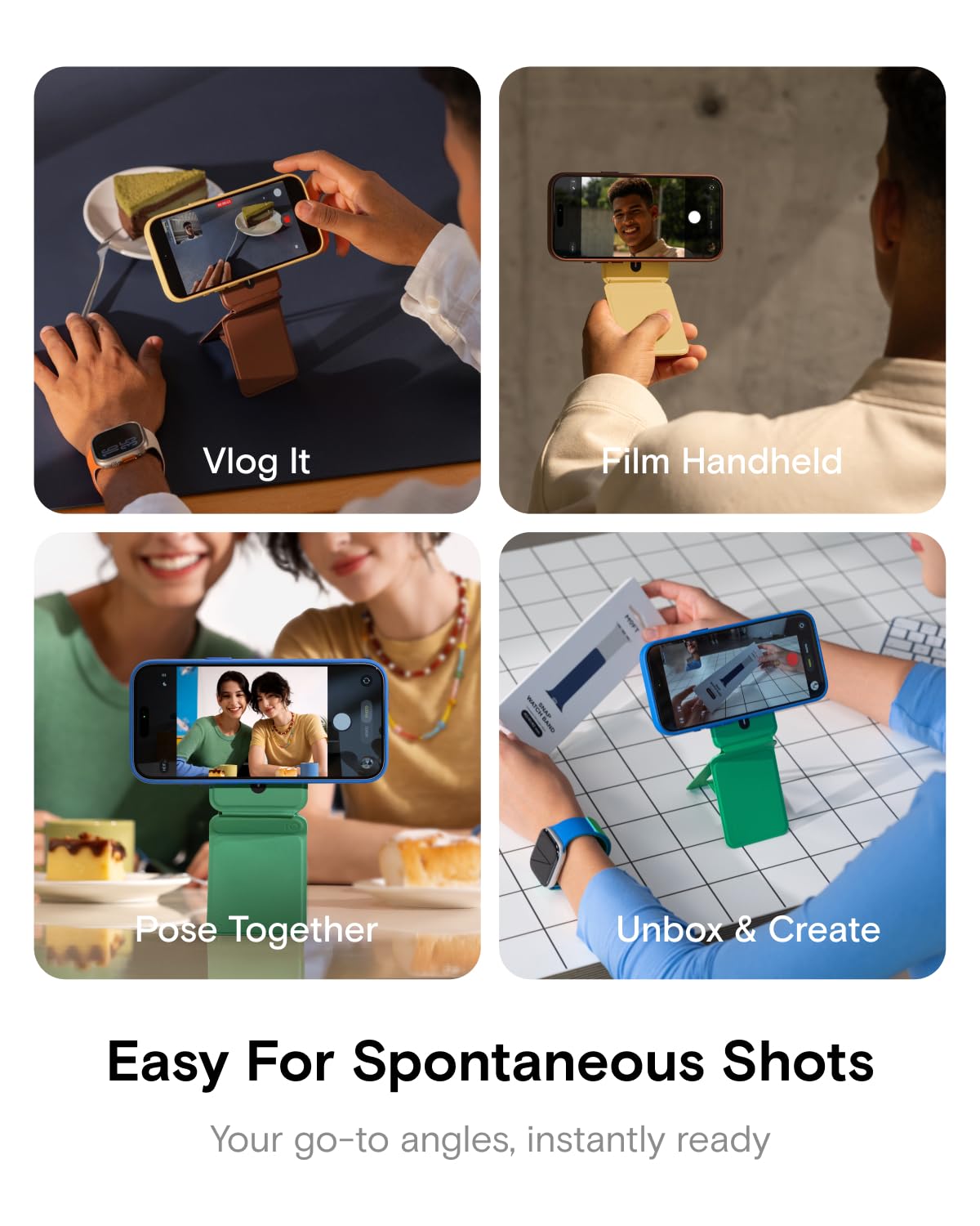 MOFT Phone Tripod Stand, Portable Selfie Stick for iPhone, Mulit-Angle