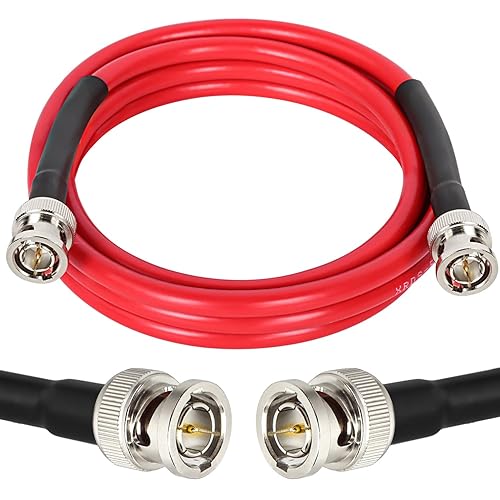 XRDS -RF 6FT SDI Cable - 75 Ohm RG59 BNC Male Cable for 4K 1080P 3G/6G HD SDI Camera Monitor Video Recorder SDI to HDMI Converter Splitter Security