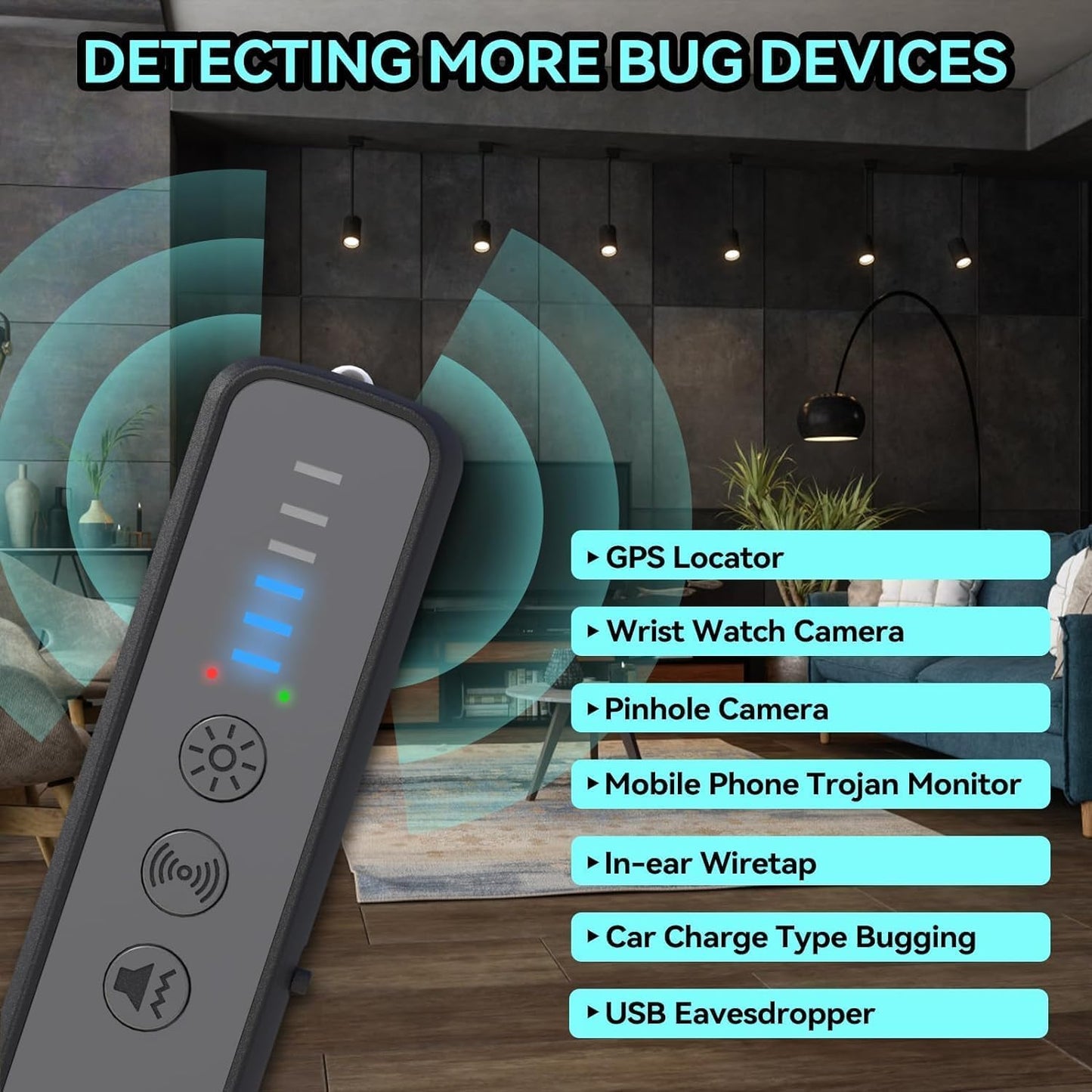 Hidden Camera Detectors, Anti Spy Detector, Bug Detectors, Car GPS Tracker Detector, Infrared Detector, RF Detector, Anti Eavesdropping, Finder