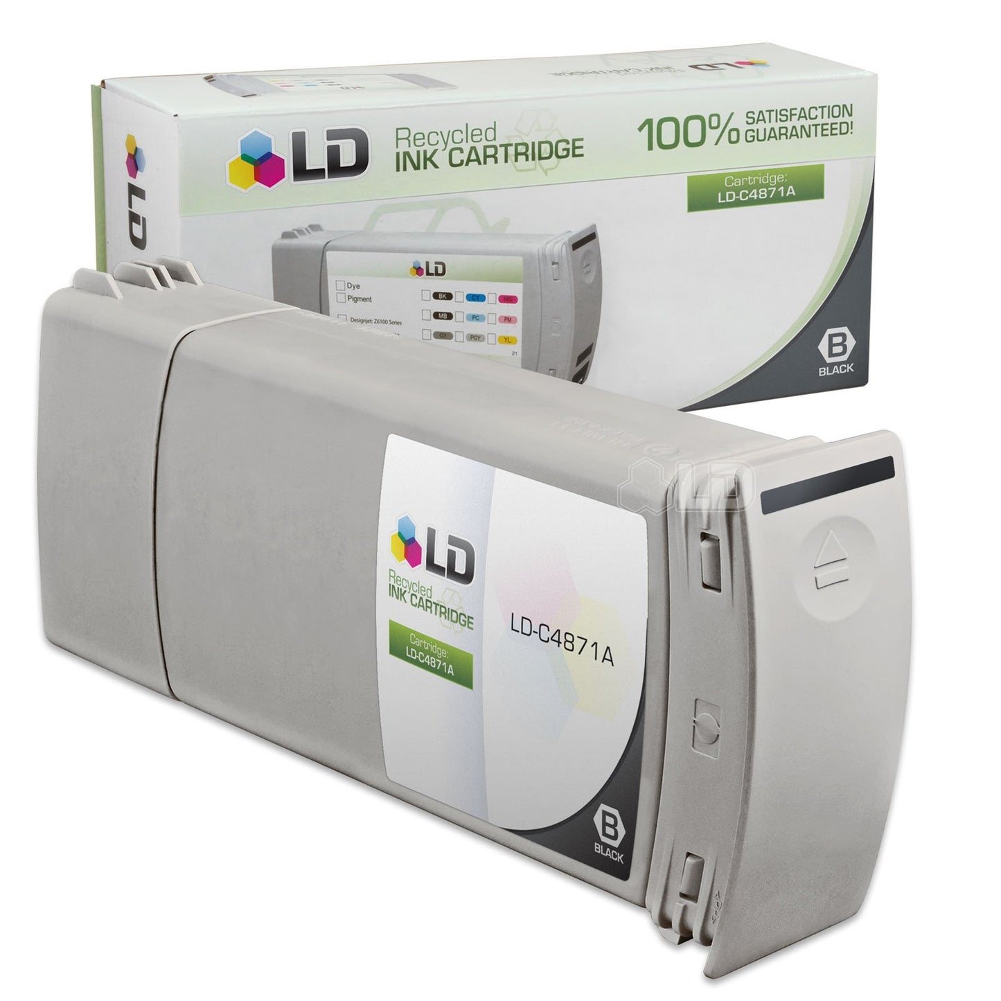 LD Products Remanufactured Ink Cartridge Replacement for HP 80 C4871A (Black) Compatible with HP Printer Models DesignJet 1050C 1050C Plus 1055CM