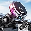 Acer Gadget 25W for MagSafe Car Mount Charger, Wireless Car Charger with Cooling Fan & Backlight, Vent Phone Mount with 45W Car Adapter, 360° Rotation