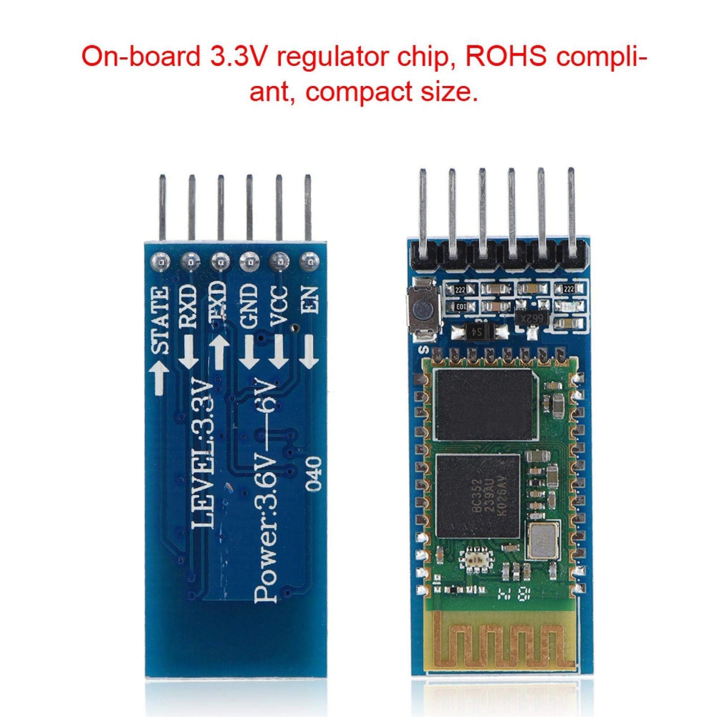 Wendry Bluetooth Transceiver Module, Bluetooth Module Bluetooth Transceive Serial BT Module,Enhanced Data Rate,Full Speed Bluetooth